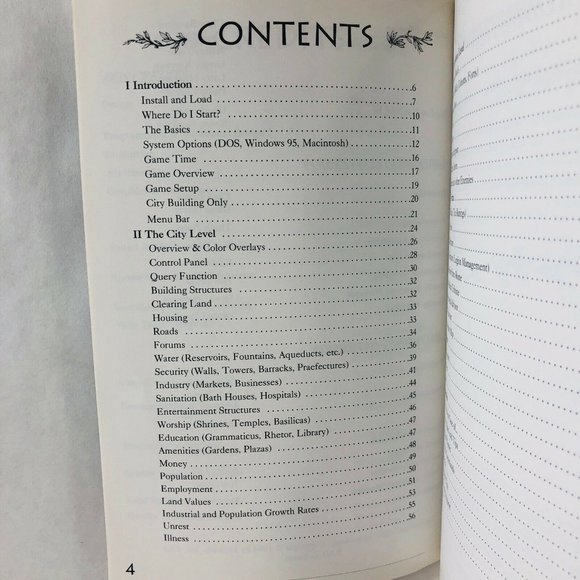 Caesar II Game Manual For Sierra RPG Strategy Reference Softcover Vintage - Picture 6 of 7